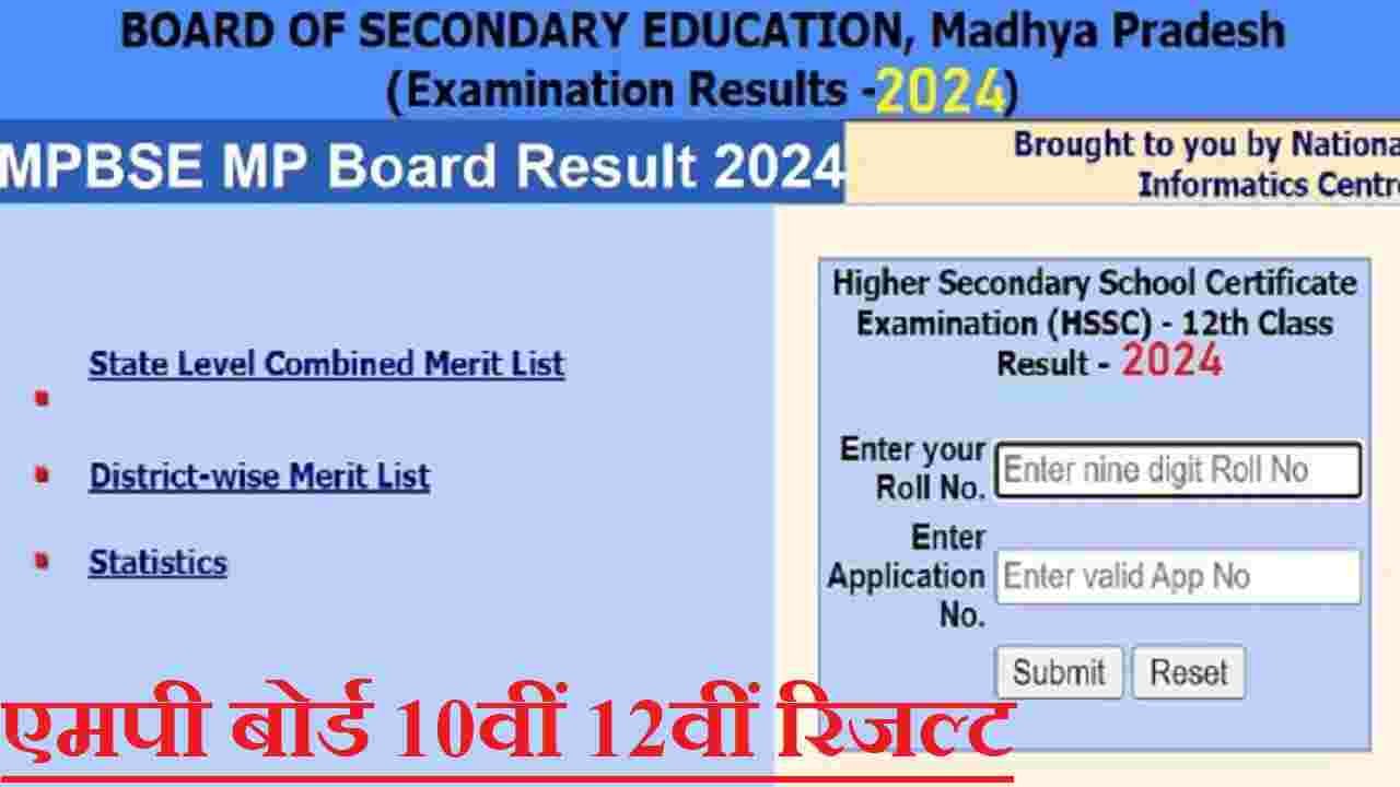 MP Board 10th12th Result